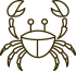 black crab icon