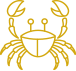 gold crab icon